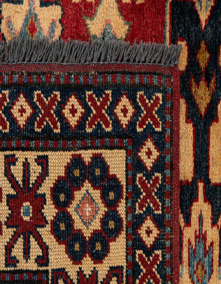 Detail image of 4' 3 x 5' 8  Hand Knotted Kazak Wool Rug