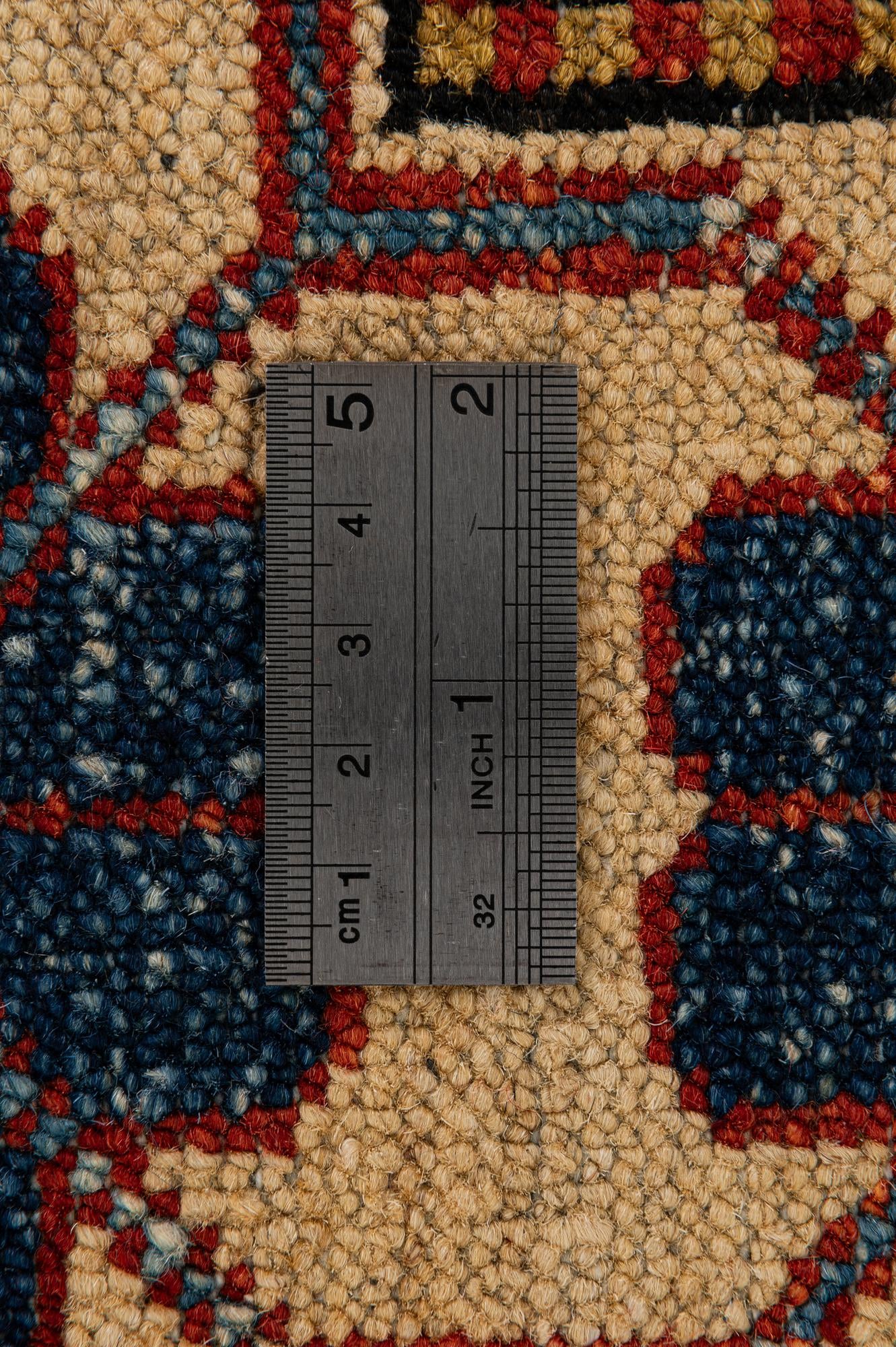 4' 6 x 6' 10 Hand Knotted Kazak Wool Rug
