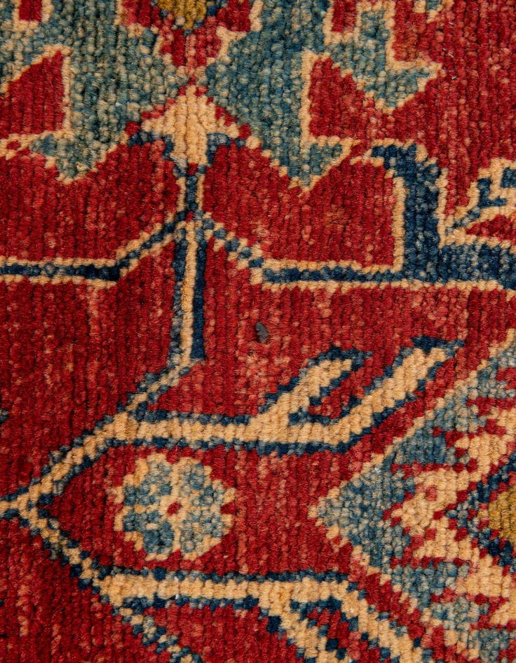 Detail image of 4' 6 x 6' 10  Hand Knotted Kazak Wool Rug