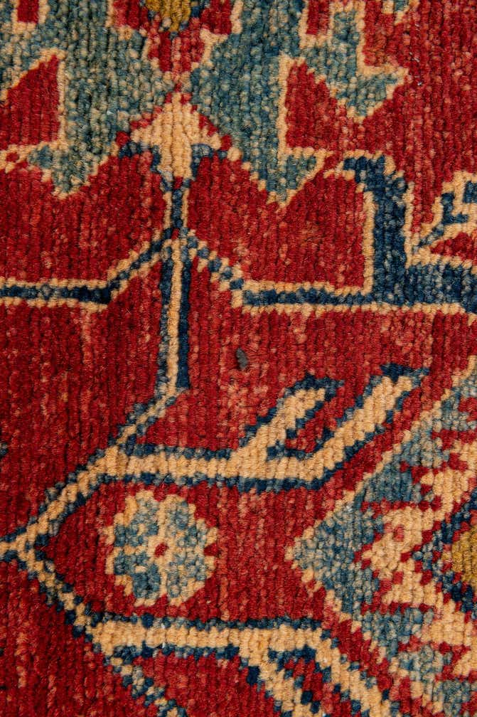4' 6 x 6' 10 Hand Knotted Kazak Wool Rug