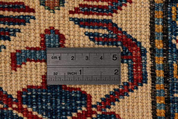 4' x 6' Hand Knotted Kazak Wool Rug