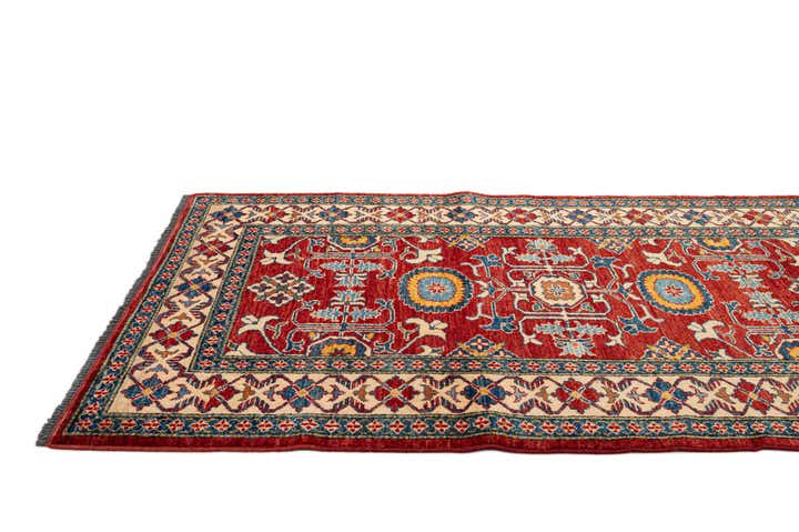 4' x 6' Hand Knotted Kazak Wool Rug