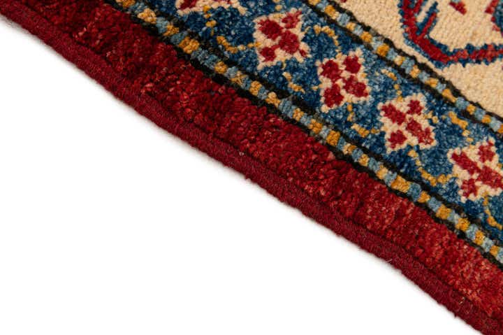 4' x 6' Hand Knotted Kazak Wool Rug