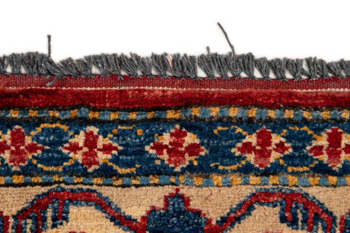 4' x 6' Hand Knotted Kazak Wool Rug