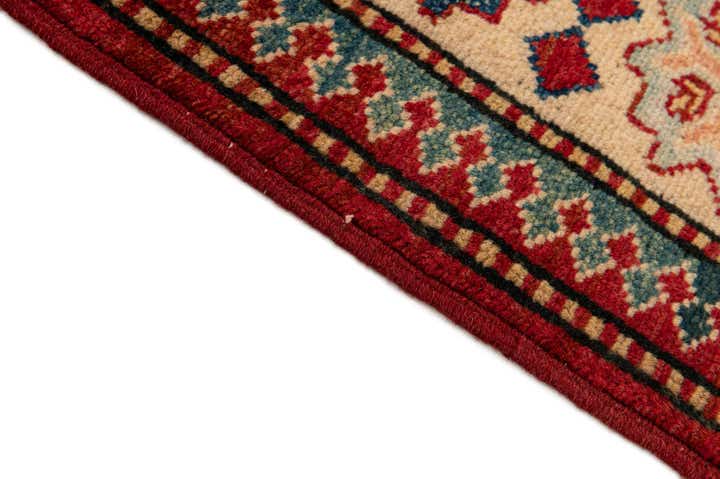 4' 2 x 5' 11 Hand Knotted Kazak Wool Rug