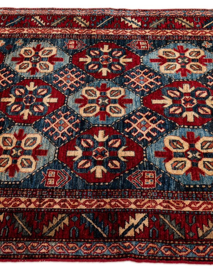 Detail image of 3' 11 x 5' 5  Hand Knotted Kazak Wool Rug