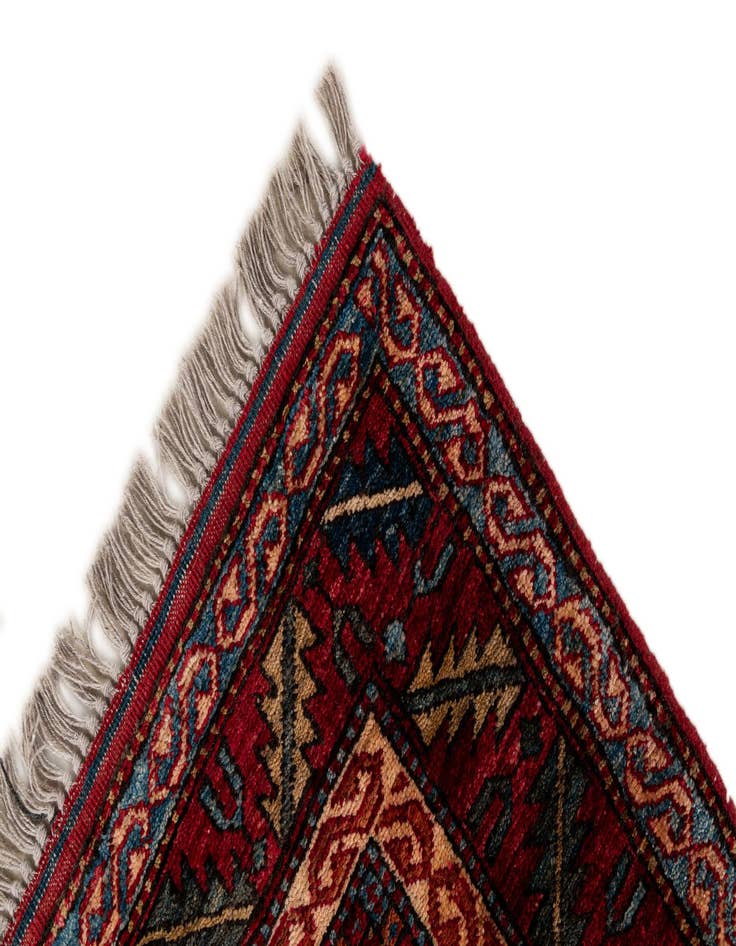 Detail image of 3' 11 x 5' 5  Hand Knotted Kazak Wool Rug