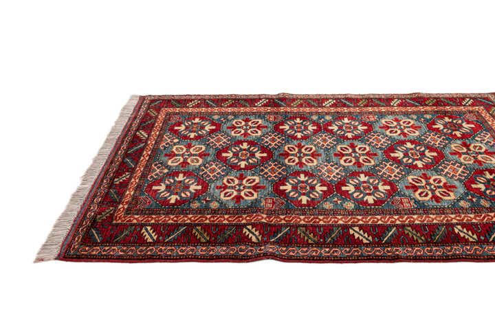 4' x 5' 2 Hand Knotted Kazak Wool Rug