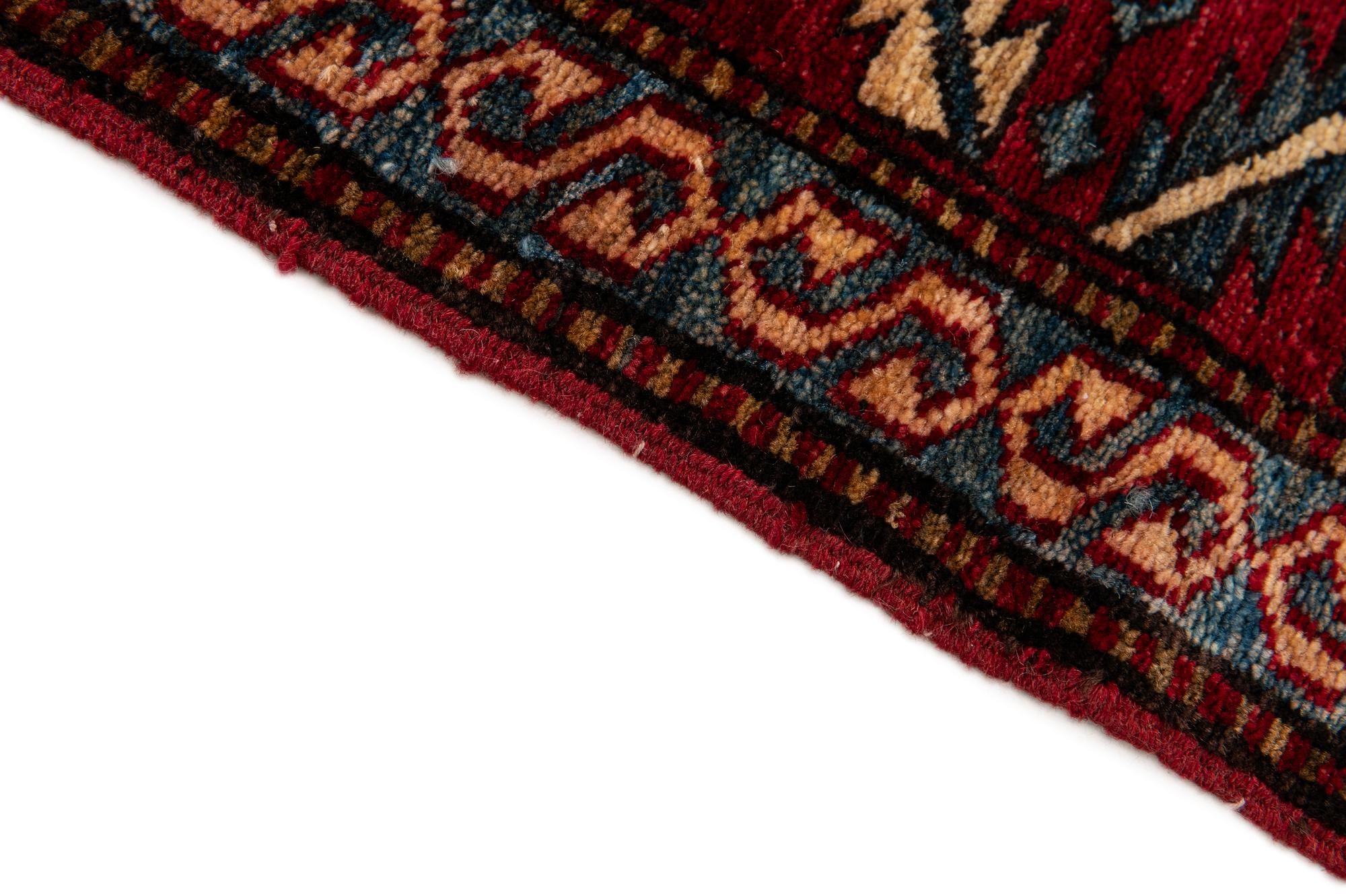 4' x 5' 2 Hand Knotted Kazak Wool Rug