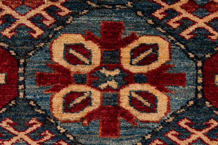 4' x 5' 2 Hand Knotted Kazak Wool Rug