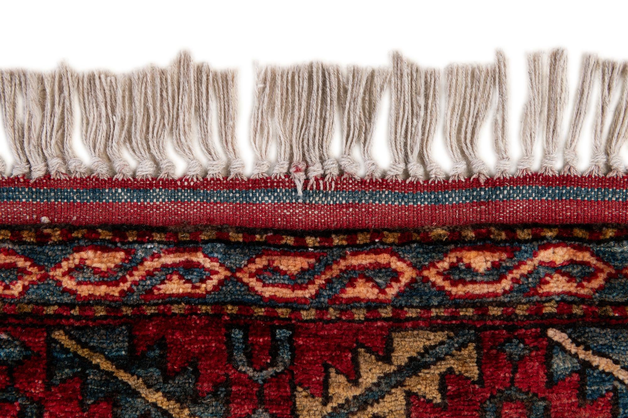 4' x 5' 2 Hand Knotted Kazak Wool Rug