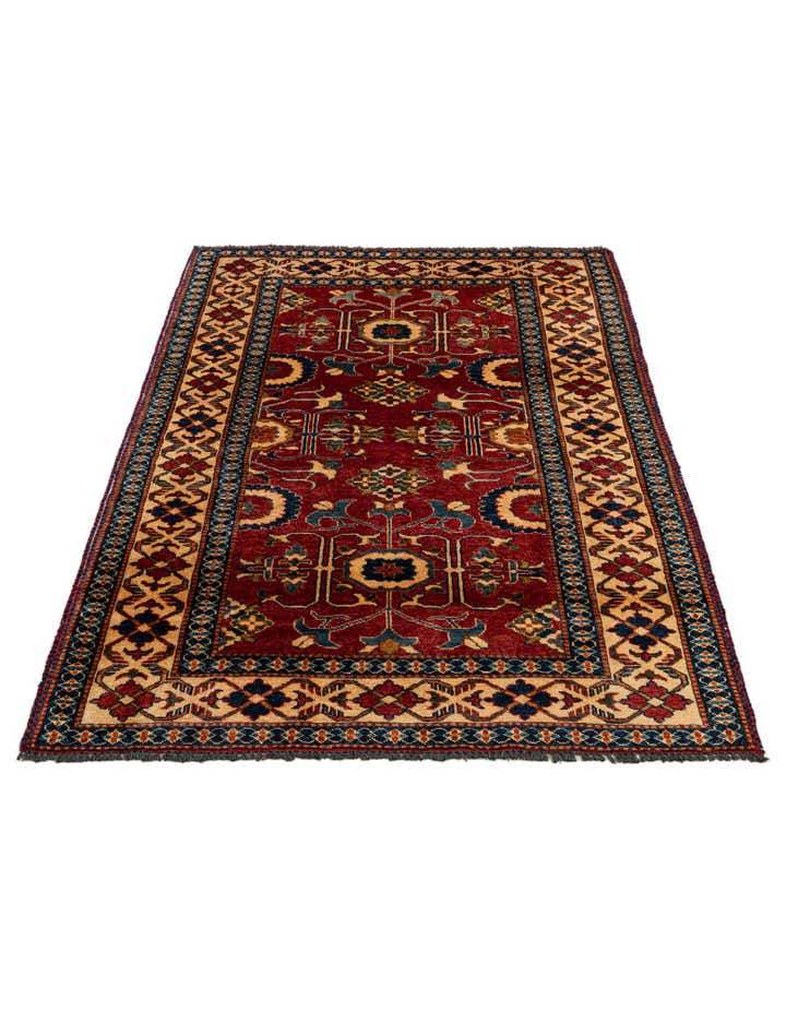 4' x 5' 9 Hand Knotted Kazak Wool Rug