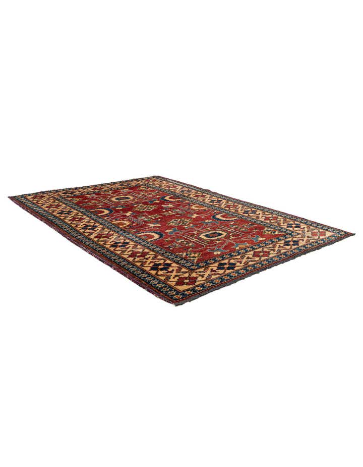 4' x 5' 9 Hand Knotted Kazak Wool Rug
