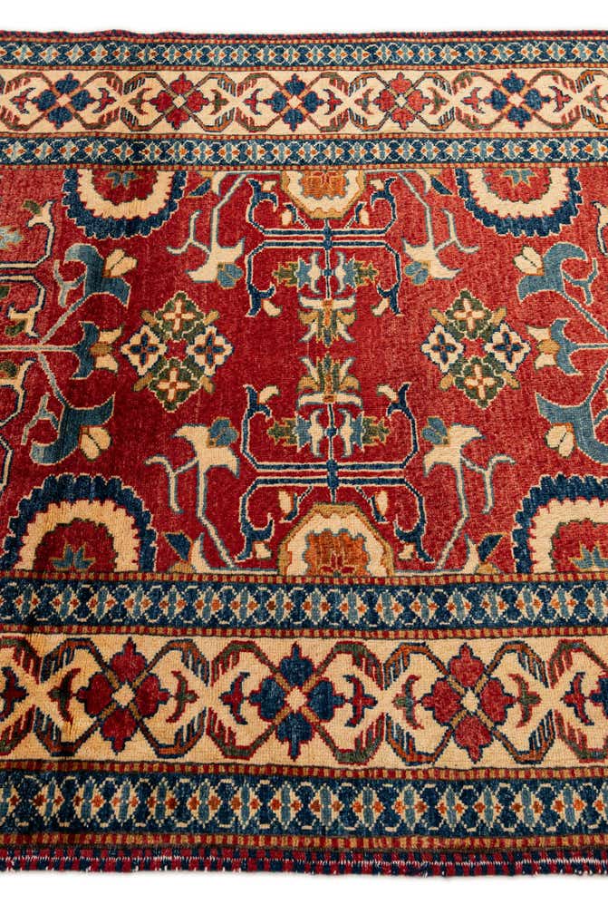 4' x 5' 9 Hand Knotted Kazak Wool Rug