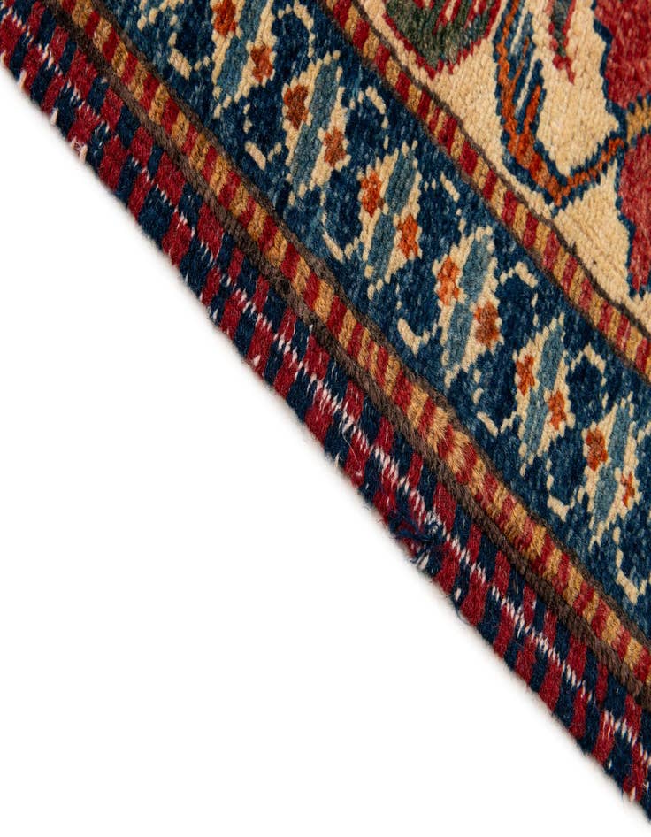 Detail image of 4' x 5' 9  Hand Knotted Kazak Wool Rug