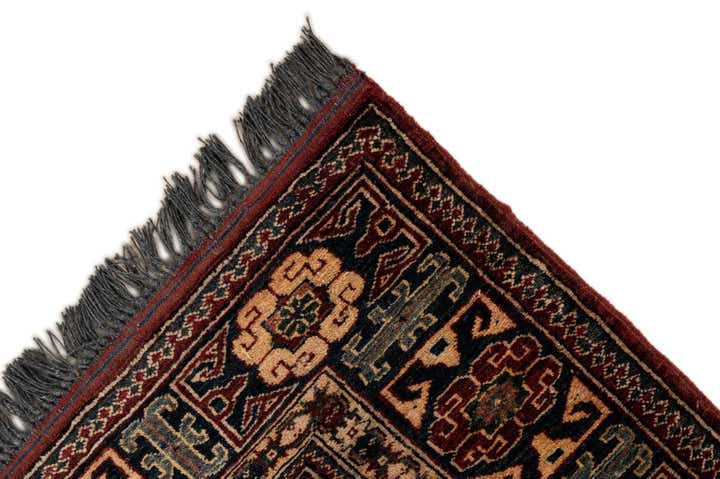 4' 1 x 6' 8 Hand Knotted Kazak Wool Rug