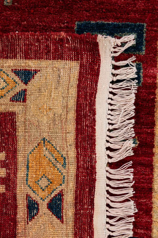 2' 7 x 4' Hand Knotted Kazak Wool Rug