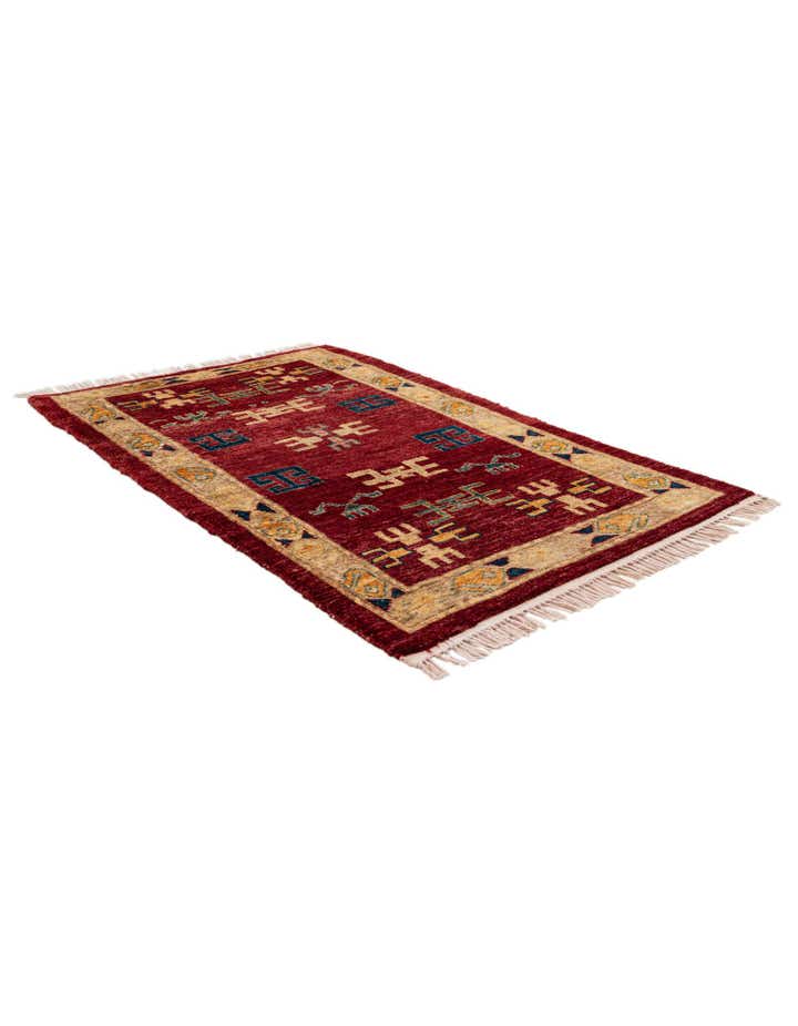 2' 7 x 4' Hand Knotted Kazak Wool Rug