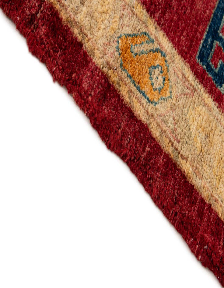 Detail image of 2' 7 x 4'  Hand Knotted Kazak Wool Rug