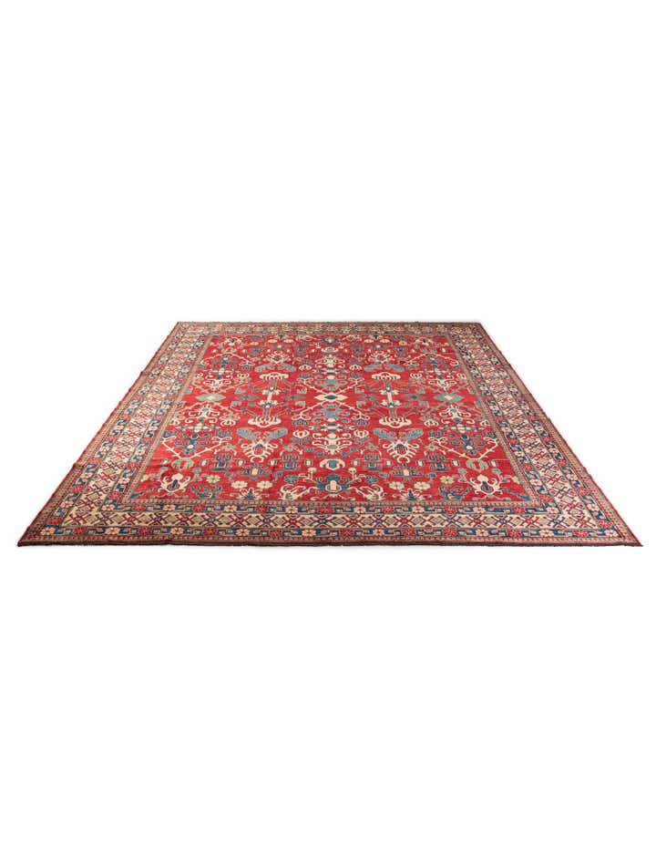 13' 9 x 17' 10 Hand Knotted Kazak Wool Rug