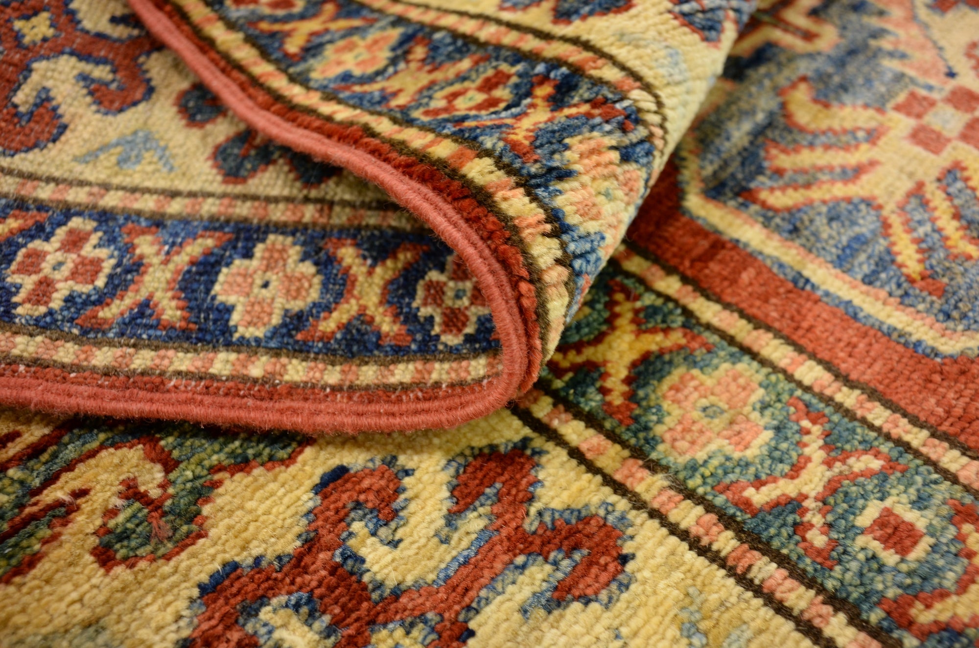 3' 5 x 4' 11 Hand Knotted Kazak Oriental Rug