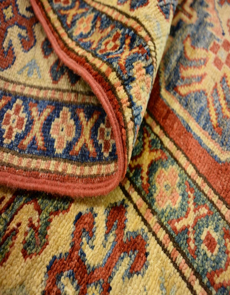 Detail image of 3' 5 x 4' 11 Hand Knotted Kazak Oriental Rug