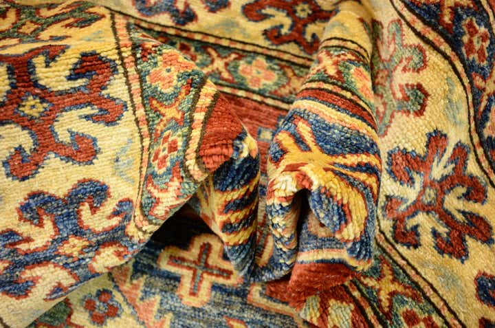 3' 5 x 4' 11 Hand Knotted Kazak Oriental Rug