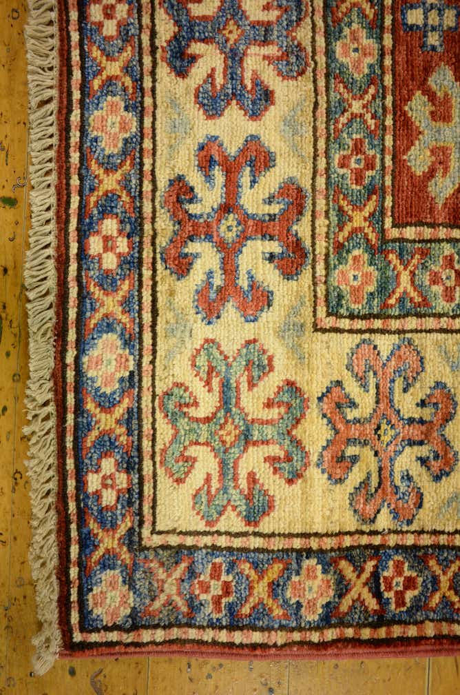 3' 5 x 4' 11 Hand Knotted Kazak Oriental Rug