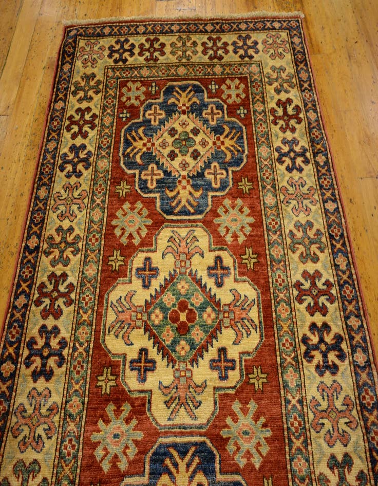 Detail image of 3' 5 x 4' 11 Hand Knotted Kazak Oriental Rug