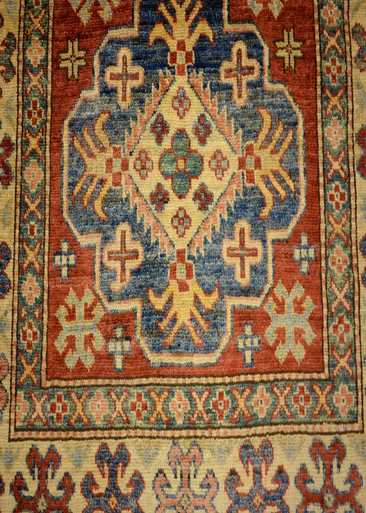 3' 5 x 4' 11 Hand Knotted Kazak Oriental Rug