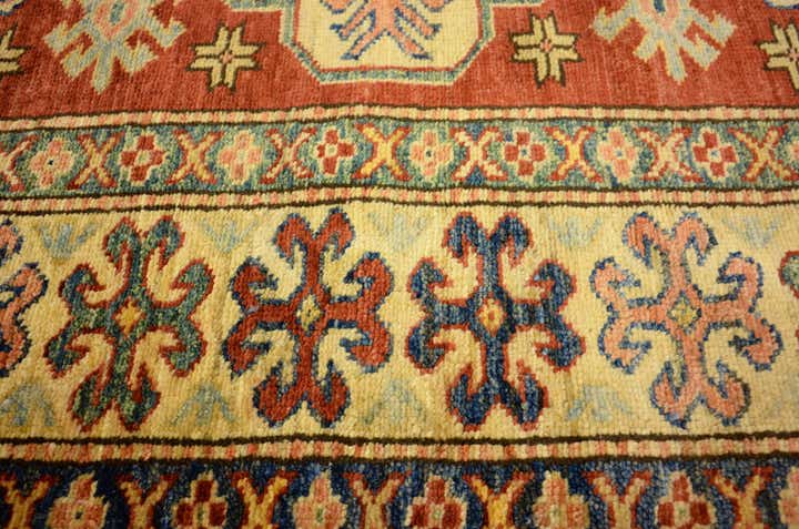 3' 5 x 4' 11 Hand Knotted Kazak Oriental Rug