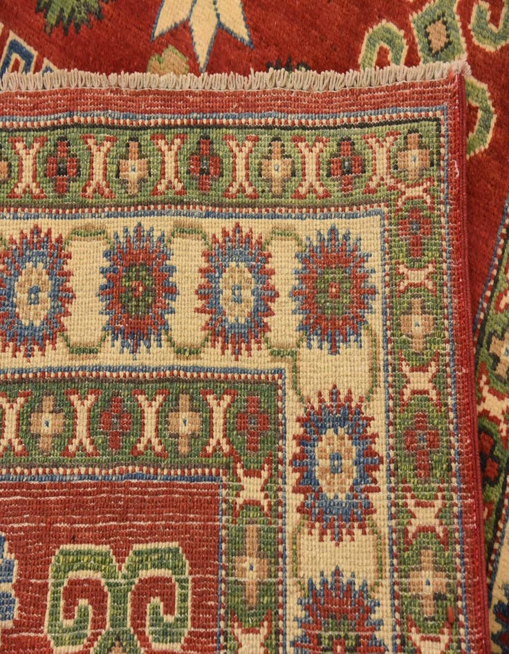 Detail image of 4' x 5' 8 Hand Knotted Kazak Oriental Rug