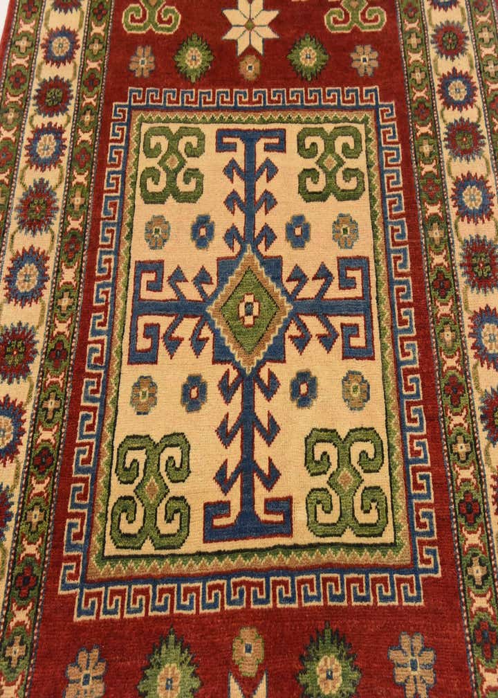 4' x 5' 8 Hand Knotted Kazak Oriental Rug