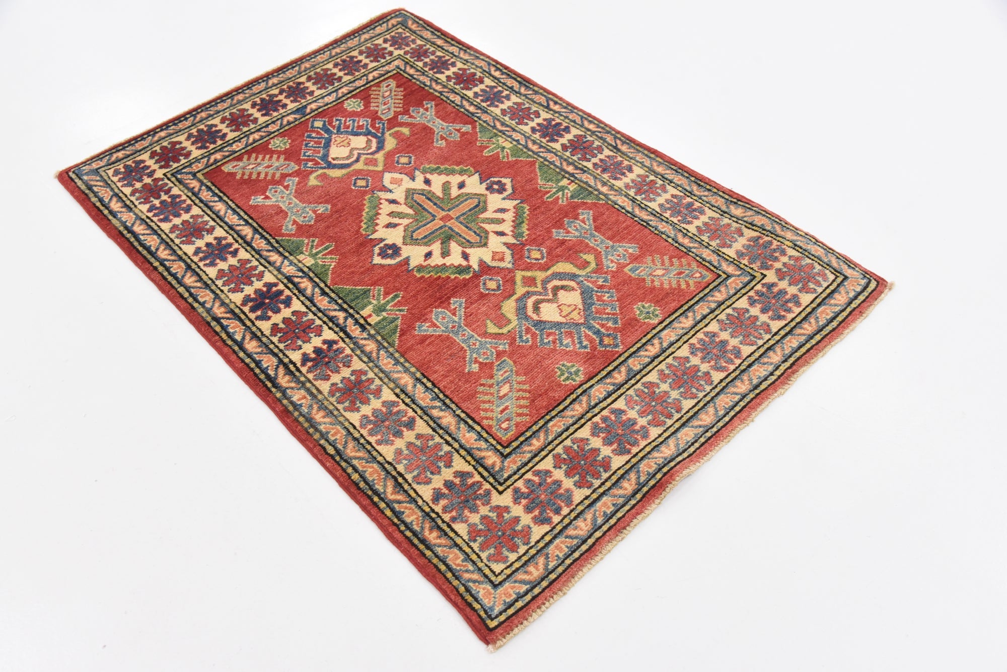 2' 10 x 4' 2 Hand Knotted Kazak Oriental Rug