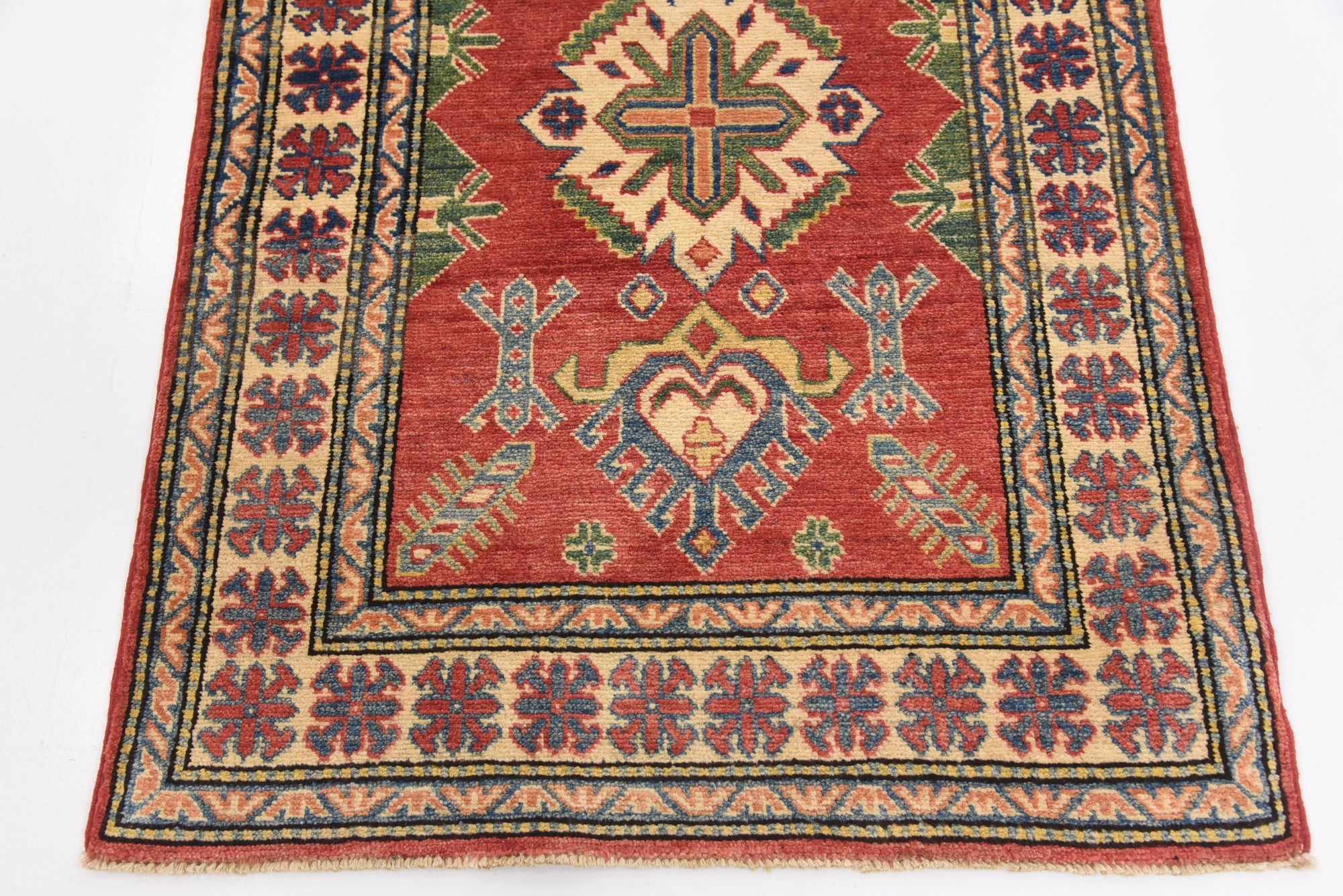 2' 10 x 4' 2 Hand Knotted Kazak Oriental Rug