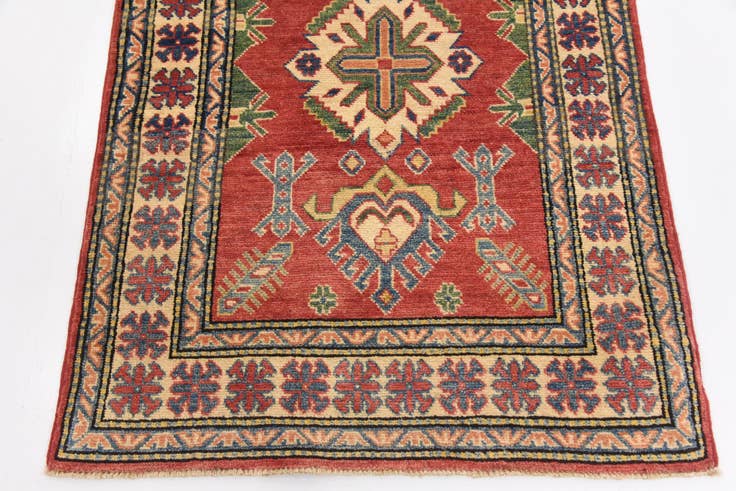 Detail image of 2' 10 x 4' 2 Hand Knotted Kazak Oriental Rug