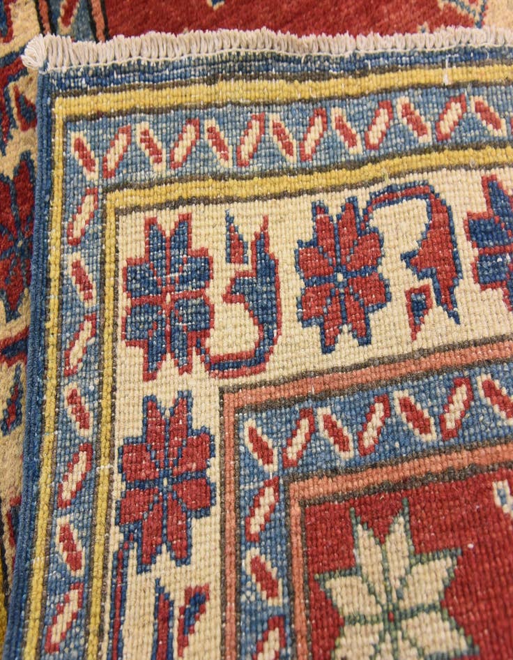 Detail image of 3' 8 x 5' Hand Knotted Kazak Oriental Rug