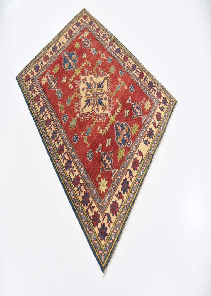 3' 8 x 5' Hand Knotted Kazak Oriental Rug