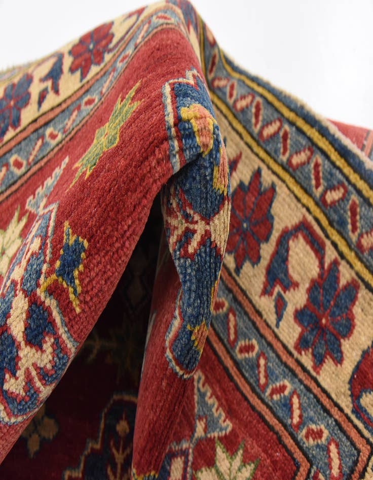 Detail image of 3' 8 x 5' Hand Knotted Kazak Oriental Rug