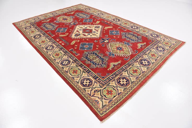 Detail image of 6' 7 x 10' Hand Knotted Kazak Oriental Rug
