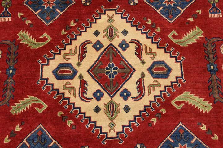 6' 7 x 10' Hand Knotted Kazak Oriental Rug