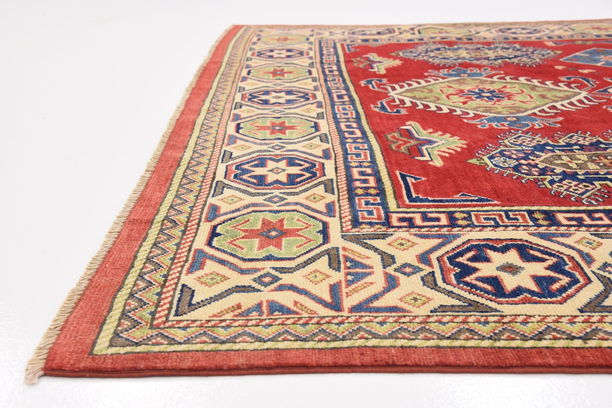 6' 7 x 10' Hand Knotted Kazak Oriental Rug