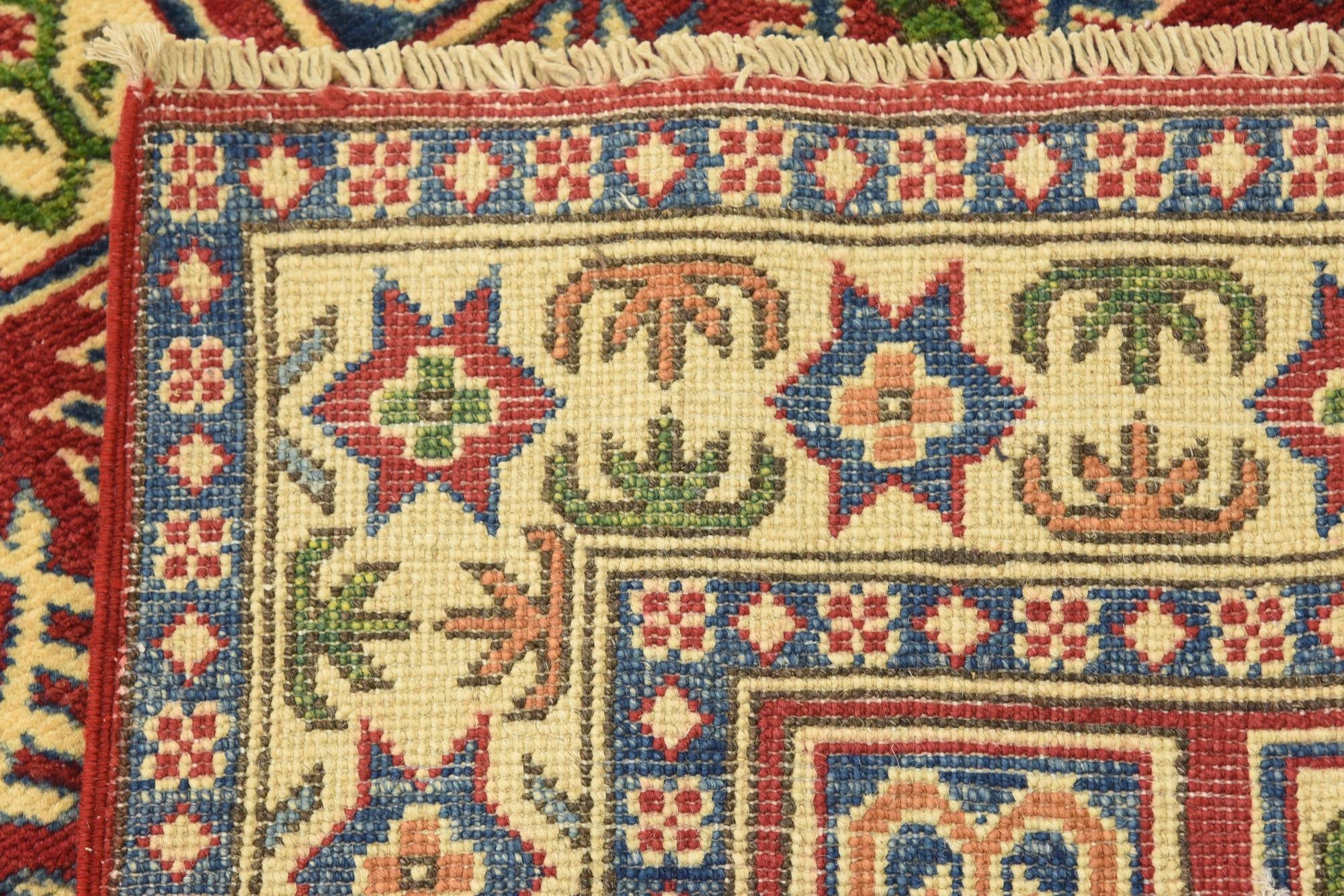 3' 3 x 5' Hand Knotted Kazak Oriental Rug