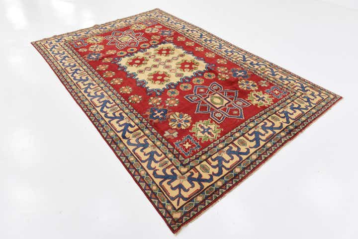 6' 6 x 9' 10 Hand Knotted Kazak Oriental Rug