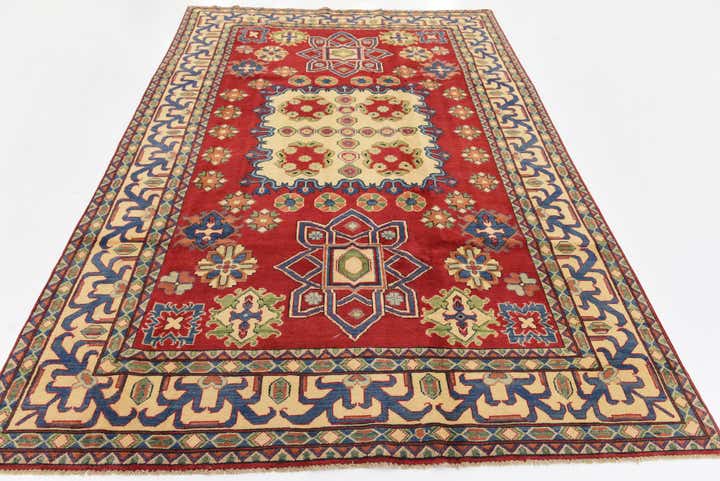 6' 6 x 9' 10 Hand Knotted Kazak Oriental Rug