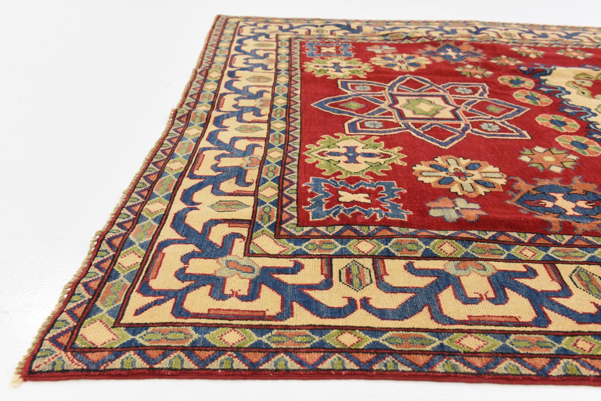 6' 6 x 9' 10 Hand Knotted Kazak Oriental Rug