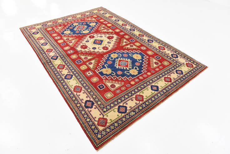 Detail image of 6' x 8' 8 Hand Knotted Kazak Oriental Rug