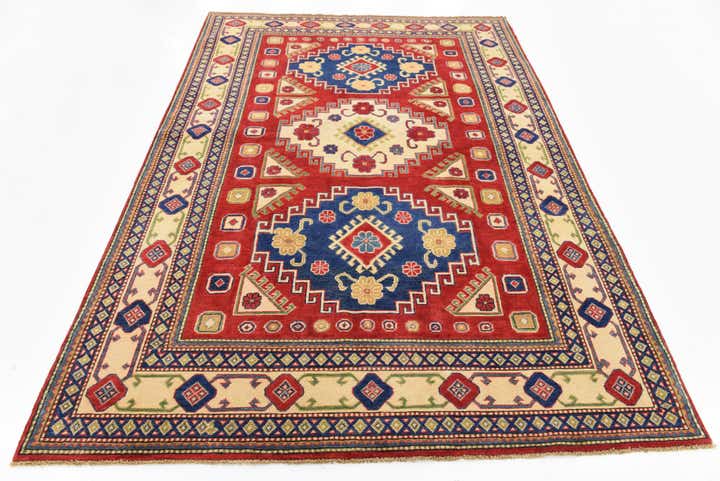 6' x 8' 8 Hand Knotted Kazak Oriental Rug