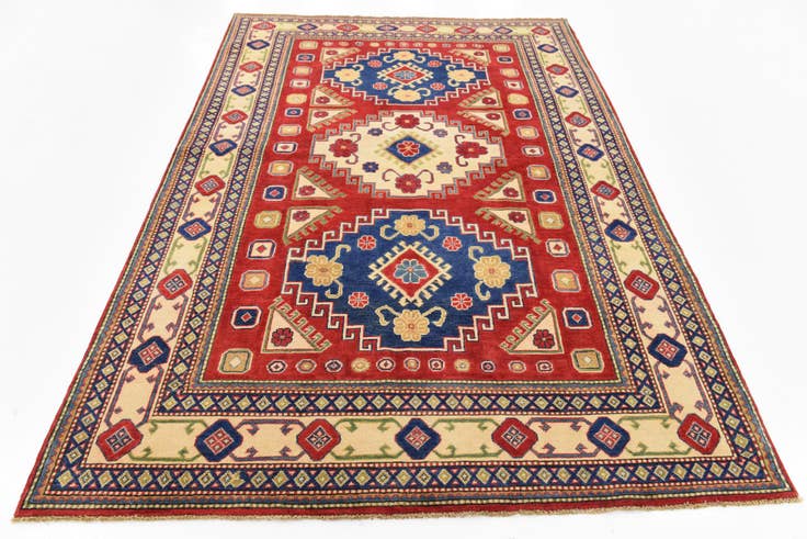 Detail image of 6' x 8' 8 Hand Knotted Kazak Oriental Rug