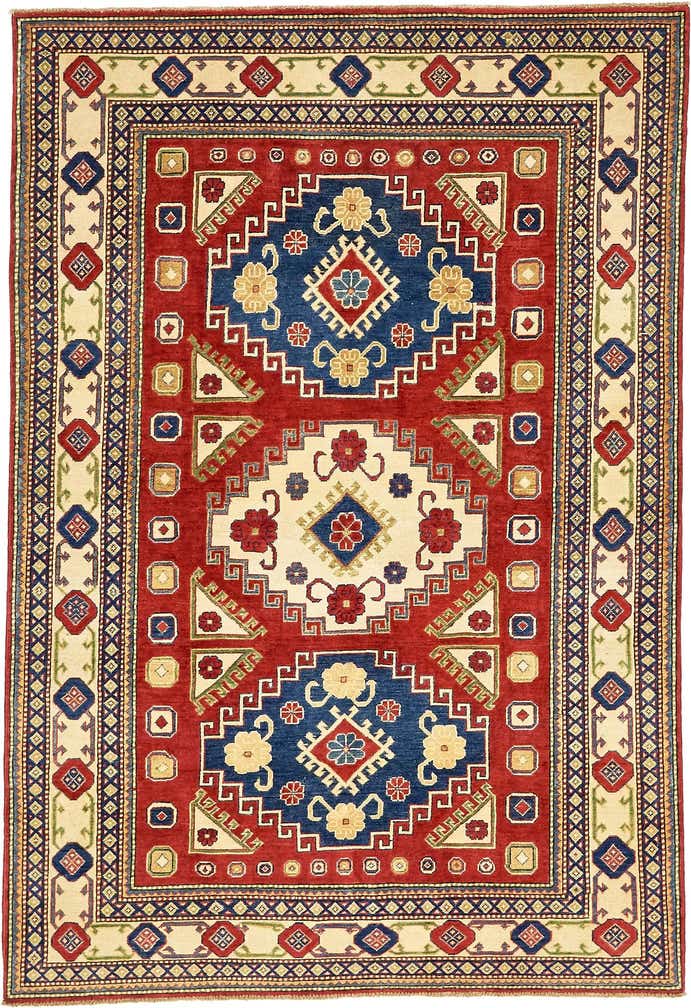 6' x 8' 8 Hand Knotted Kazak Oriental Rug
